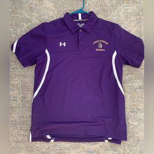 Large JMU Baseball Men’s Under Armour golf polo